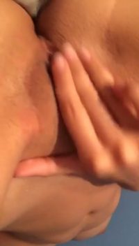 Fingers generating orgasm of the lady