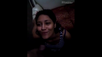 Corrida en la cara de una colombiana vídeo casero