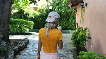 Blonde teen at a resort in the dominican republic sucking cock