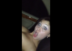 Dirty Snapchat girls stripping naked in an Uber - FKBAE