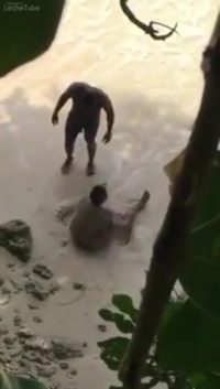 Trini beach porn. Boyfriends caught outdoors having sex