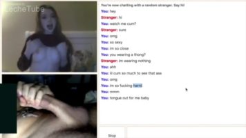 Omegle sexo en vivo con una adolescente novata