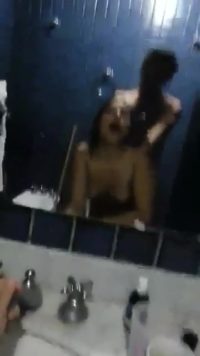 Girl fucked on toilet after the pool party