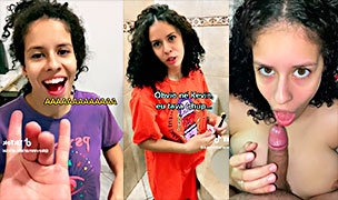 La Famosa tiktoker Kevinmariele haciendo video porno mamando