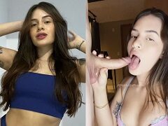 Nathalia Risalde haciéndole una mamada a su novio