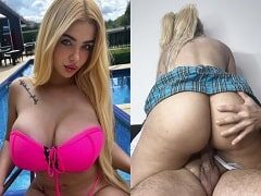 Adriana Alencar follando cabalgando polla con su enorme culo