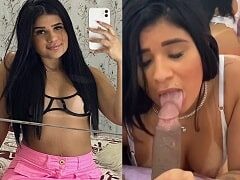 Video XXX de Thayna dando una mamada glotona a su talentoso novio