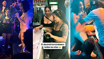La Dominicana Aleska en plena disco dices que sientes los dedos en el punto g