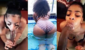 Video filtrado de la jovencita Aza Elise mamando guebo