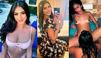 Xxx porn video of Sophia Leone fucking in a threesome comes