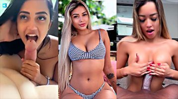 Karlyane Menezes’s dando sus mejores mamadas y recibe leche en la cara