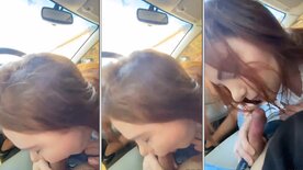 Sexo Oral Michelly Ruiva Chupando Pau Duro Do Macho Dentro Do Carro
