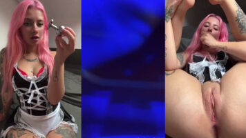 Babi Rhi hace video porno con masturbacion anal