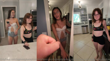 BigBootyBailey and Emma Paige fuck the delivery boy in a threesome