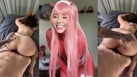 Kinechan porno do Onlyfans dando a buceta de quatro